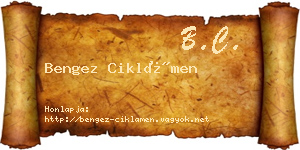 Bengez Ciklámen névjegykártya